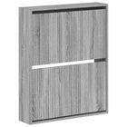Wandgemonteerde Schoenkast ARNHEM 71 x 17 x 86 cm Bewerkt hout