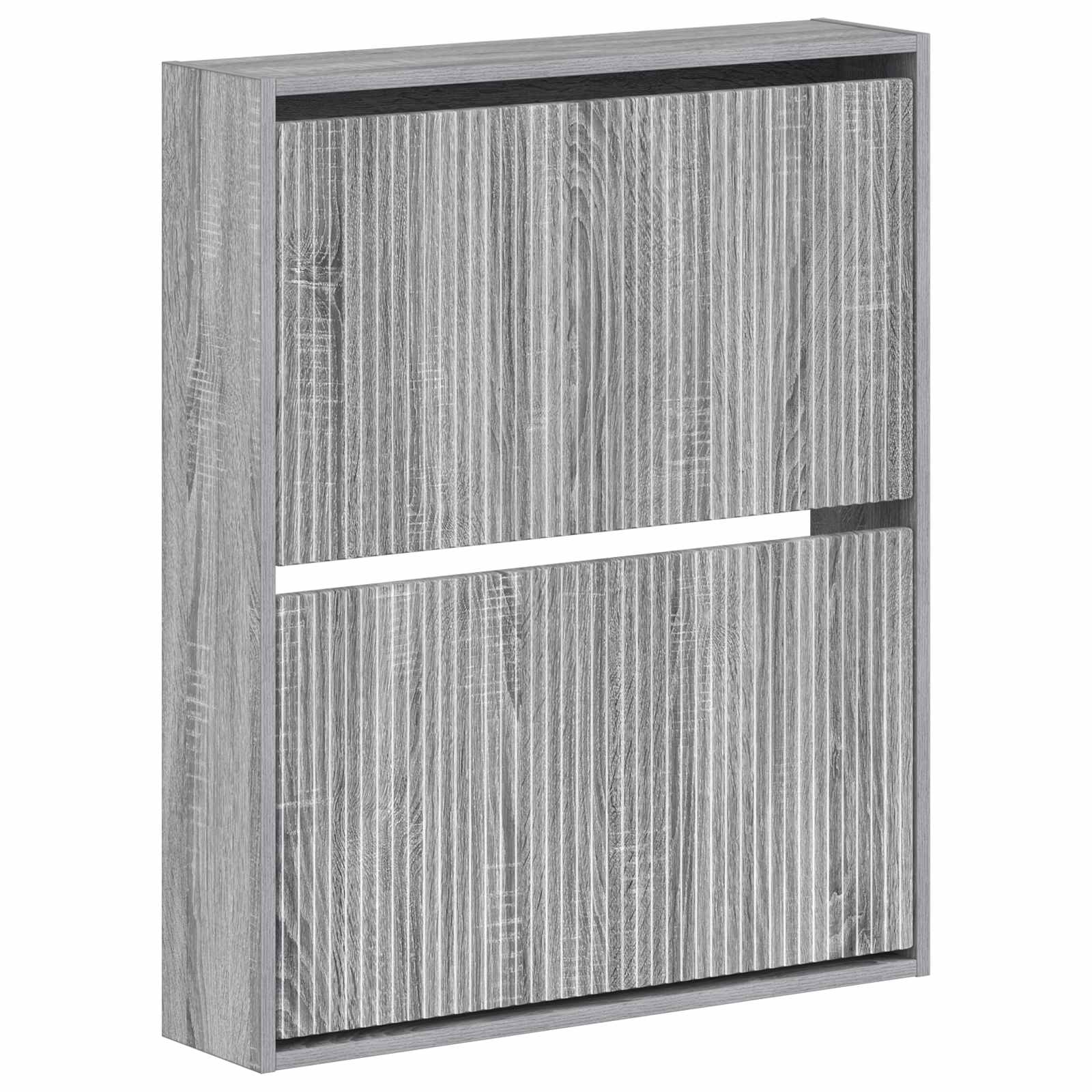 Wandgemonteerde Schoenkast ARNHEM 71 x 17 x 86 cm Bewerkt hout