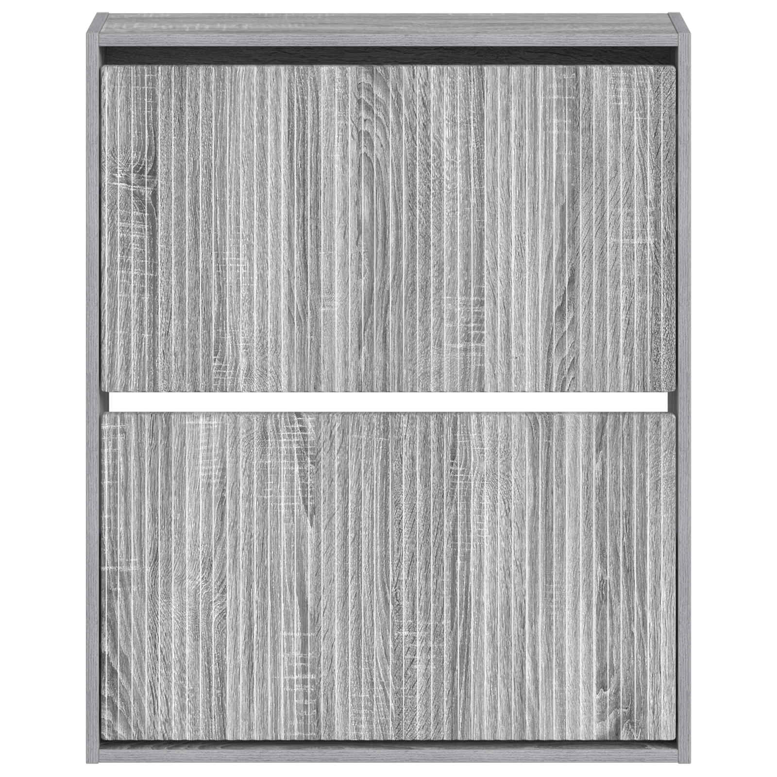 Wandgemonteerde Schoenkast ARNHEM 71 x 17 x 86 cm Bewerkt hout