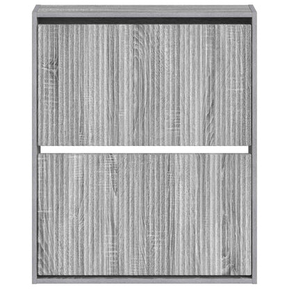 Wandgemonteerde Schoenkast ARNHEM 71 x 17 x 86 cm Bewerkt hout