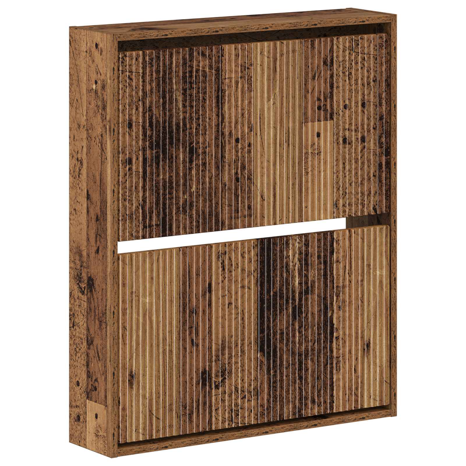 Wandgemonteerde Schoenkast ARNHEM 71 x 17 x 86 cm Bewerkt hout