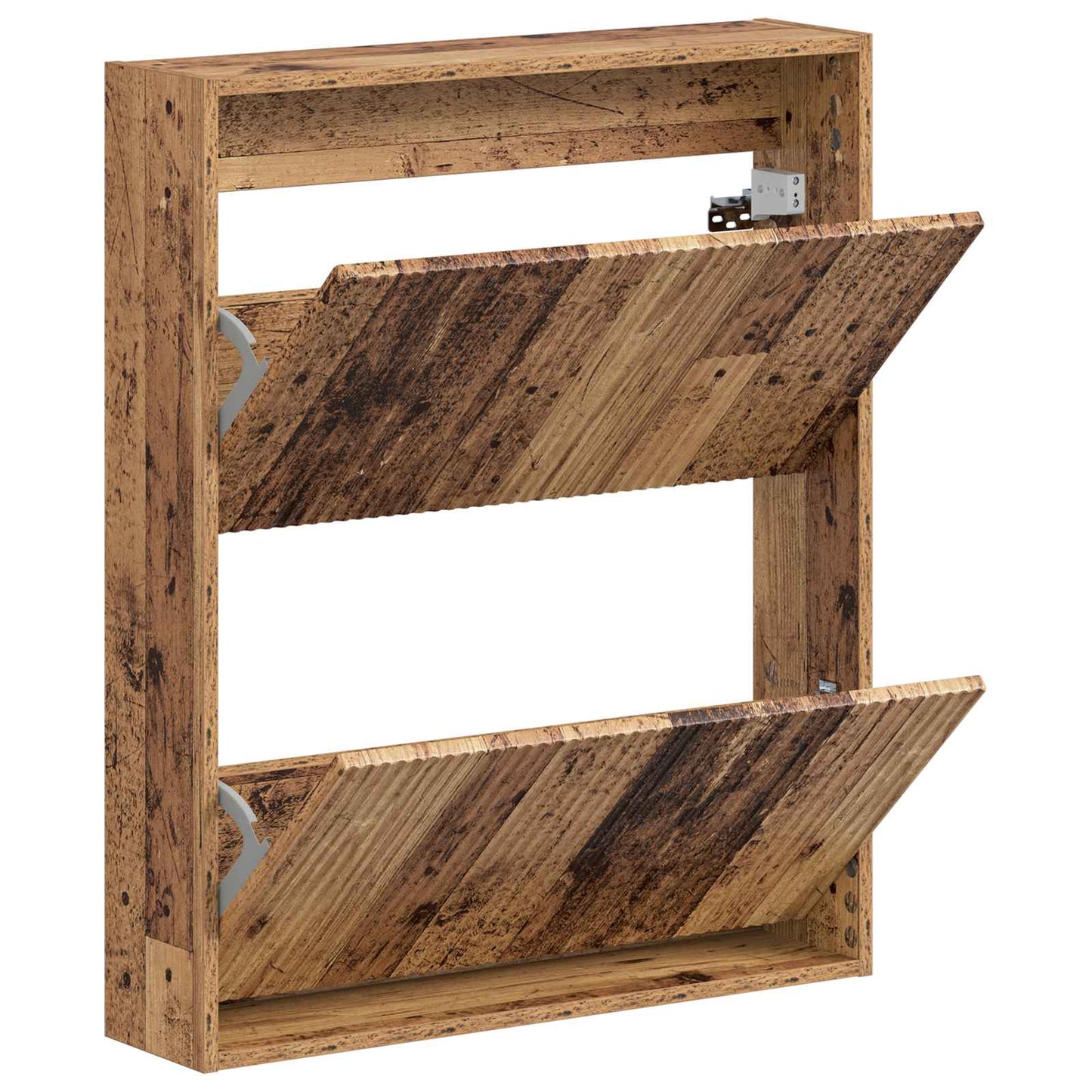 Wandgemonteerde Schoenkast ARNHEM 71 x 17 x 86 cm Bewerkt hout