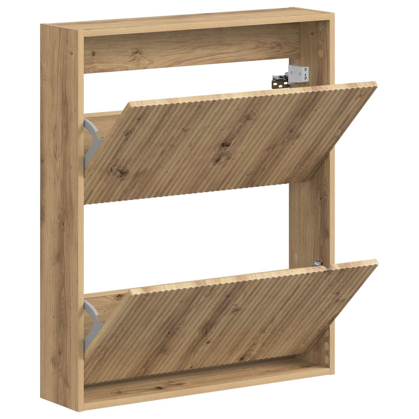 Wandgemonteerde Schoenkast ARNHEM 71 x 17 x 86 cm Bewerkt hout
