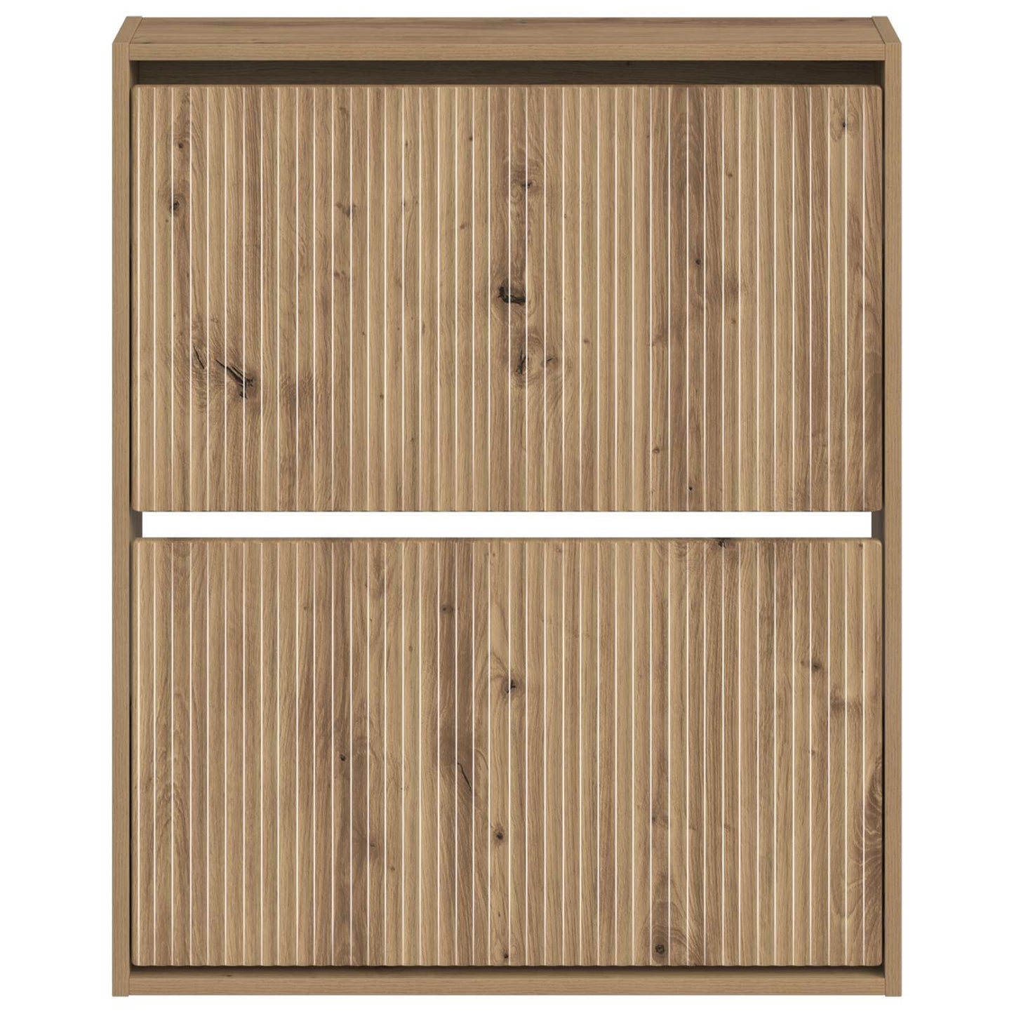 Wandgemonteerde Schoenkast ARNHEM 71 x 17 x 86 cm Bewerkt hout