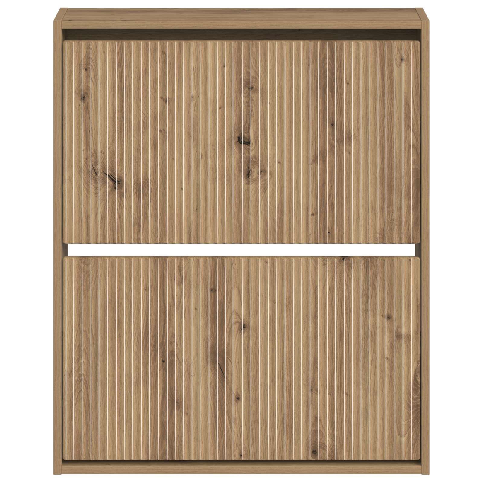 Wandgemonteerde Schoenkast ARNHEM 71 x 17 x 86 cm Bewerkt hout