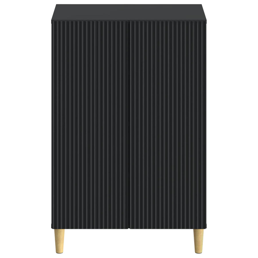 Schoenenkast ARNHEM 59,5 x 39,5 x 90 cm Bewerkt hout Zwart