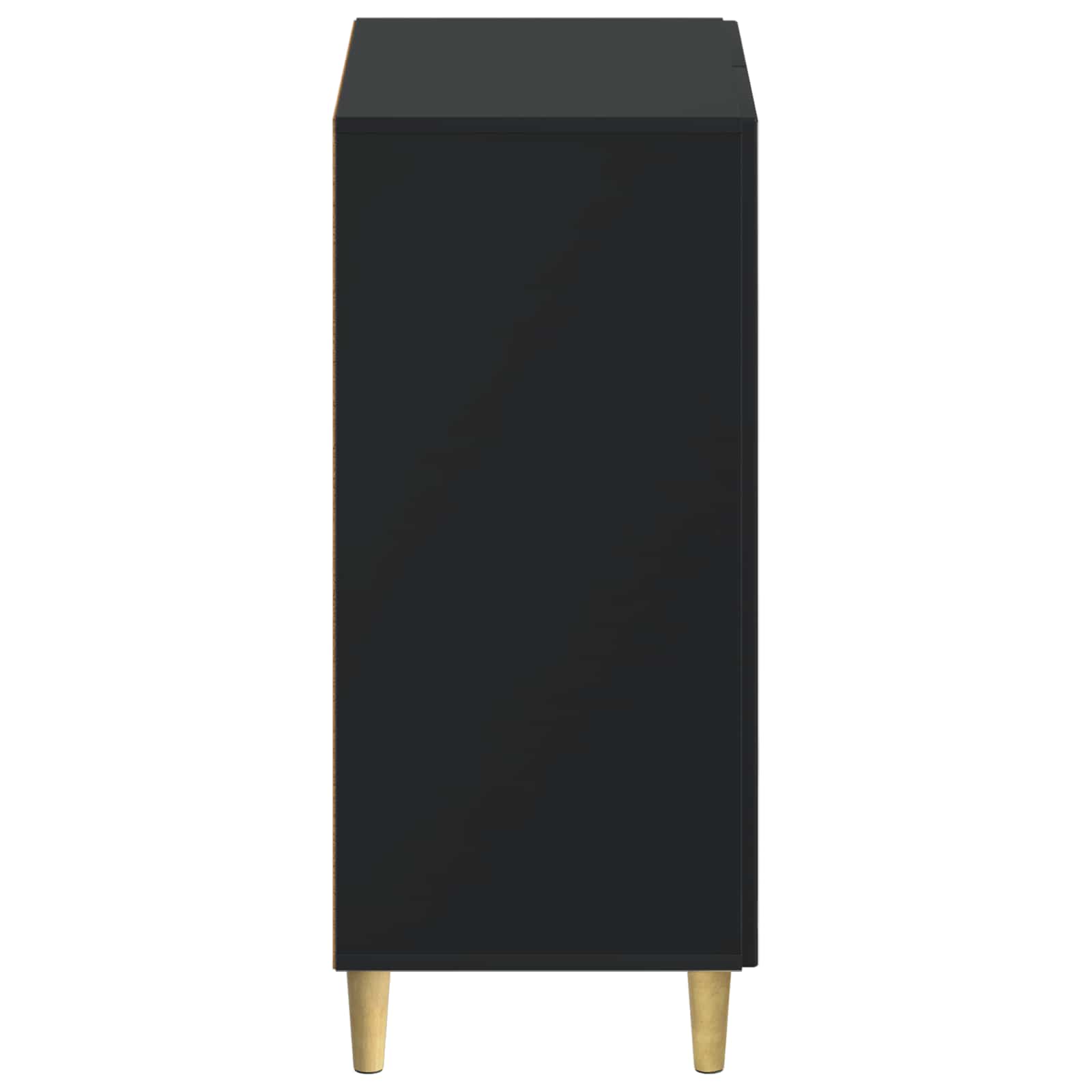 Schoenenkast ARNHEM 59,5 x 39,5 x 90 cm Bewerkt hout Zwart