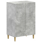Schoenenkast 59,5x39,5x90 cm bewerkt hout betongrijs