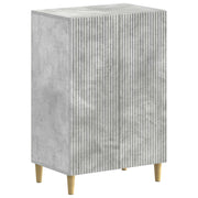 Schoenenkast 59,5x39,5x90 cm bewerkt hout betongrijs