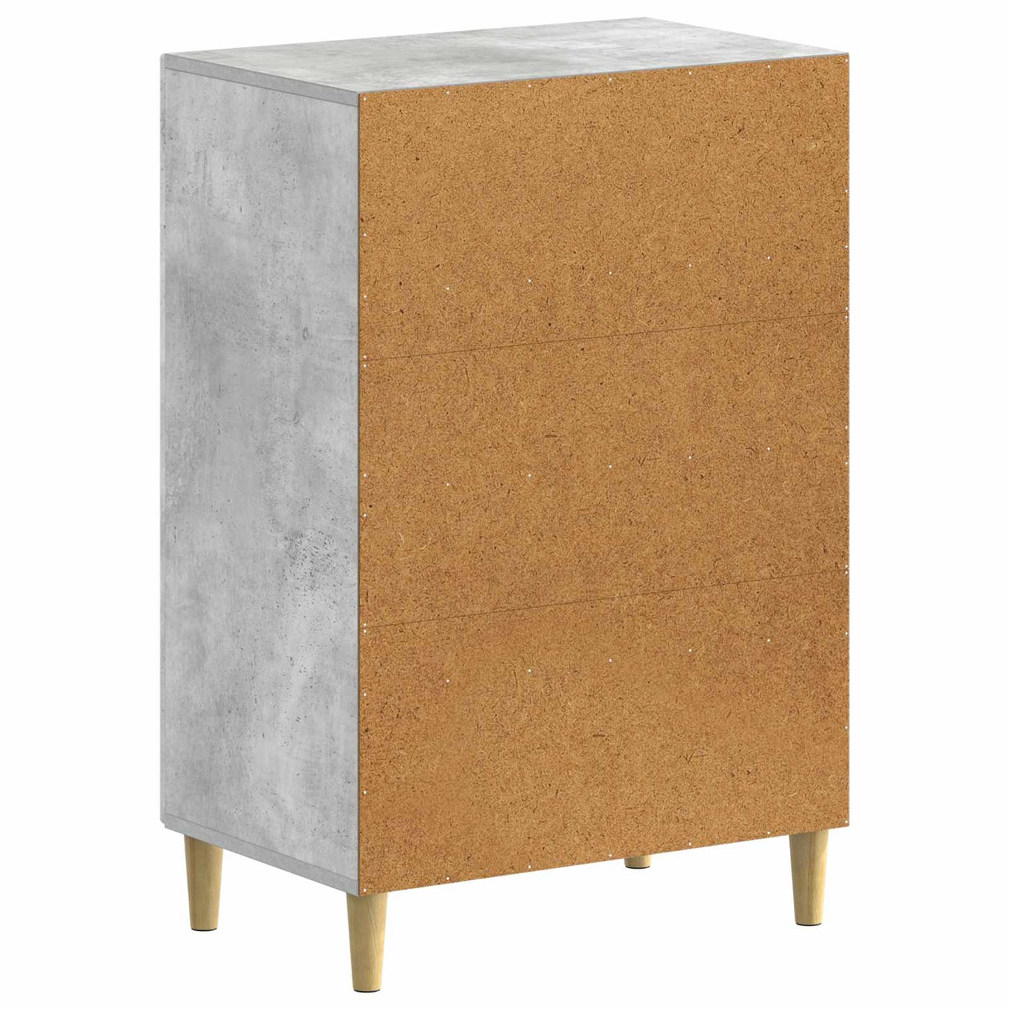 Schoenenkast ARNHEM 59,5 x 39,5 x 90 cm Bewerkt hout Betongrijs