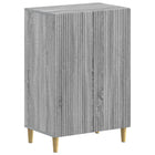Schoenenkast 59.5x39.5x90 cm bewerkt hout grijs Sonoma