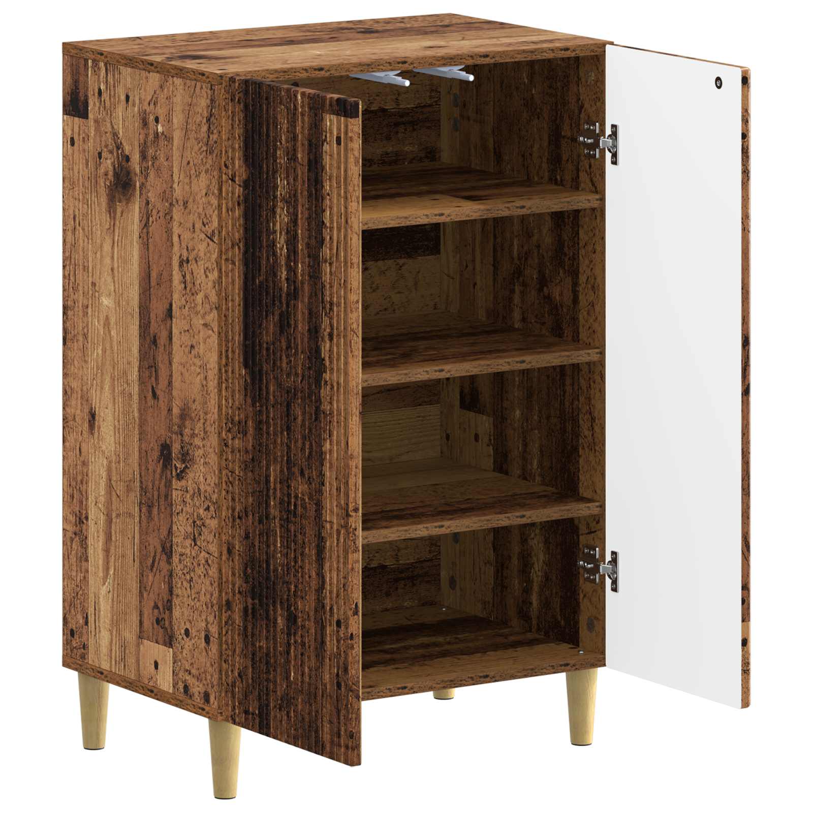 Schoenenkast ARNHEM 59,5 x 39,5 x 90 cm Bewerkt hout Oud hout