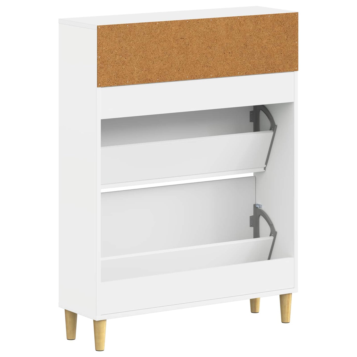 Schoenenkast ARNHEM 78 x 24 x 103 cm Bewerkt hout Wit