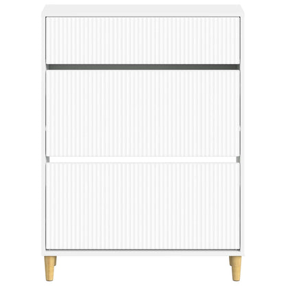 Schoenenkast ARNHEM 78 x 24 x 103 cm Bewerkt hout Wit