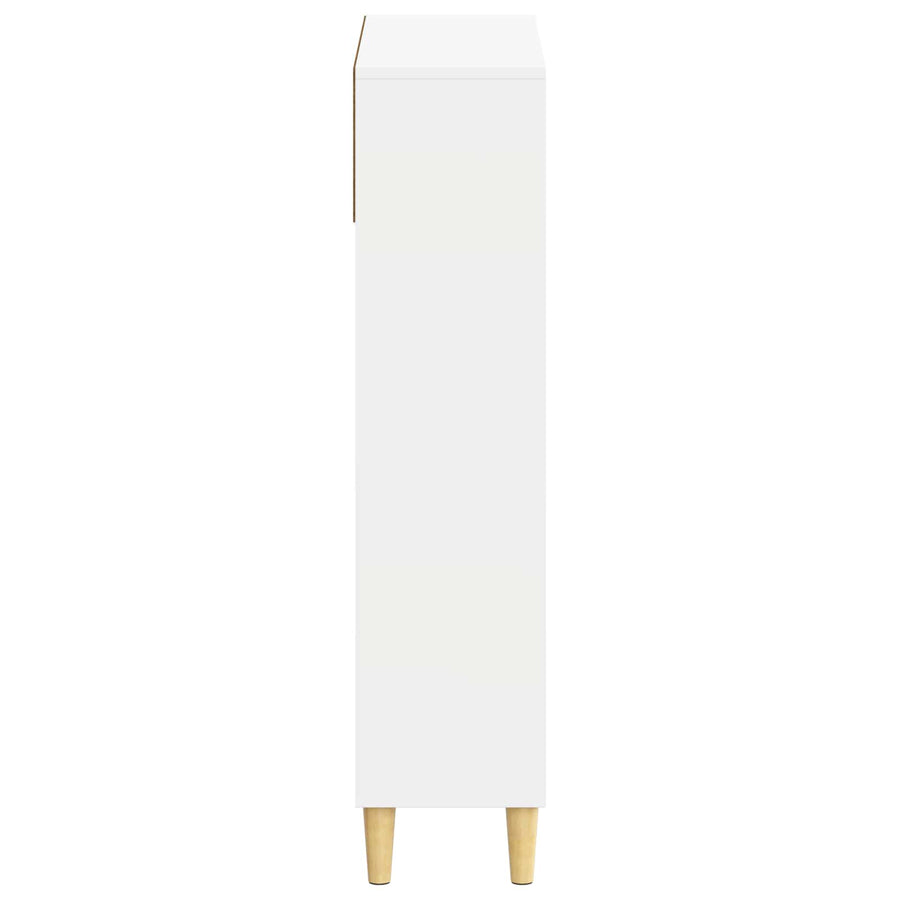Schoenenkast ARNHEM 78 x 24 x 103 cm Bewerkt hout Wit