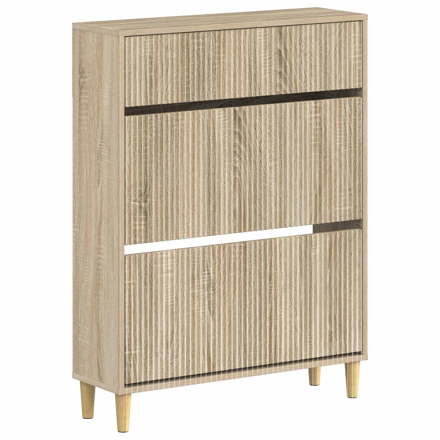Schoenenkast ARNHEM 78 x 24 x 103 cm Bewerkt hout Sonoma Eiken