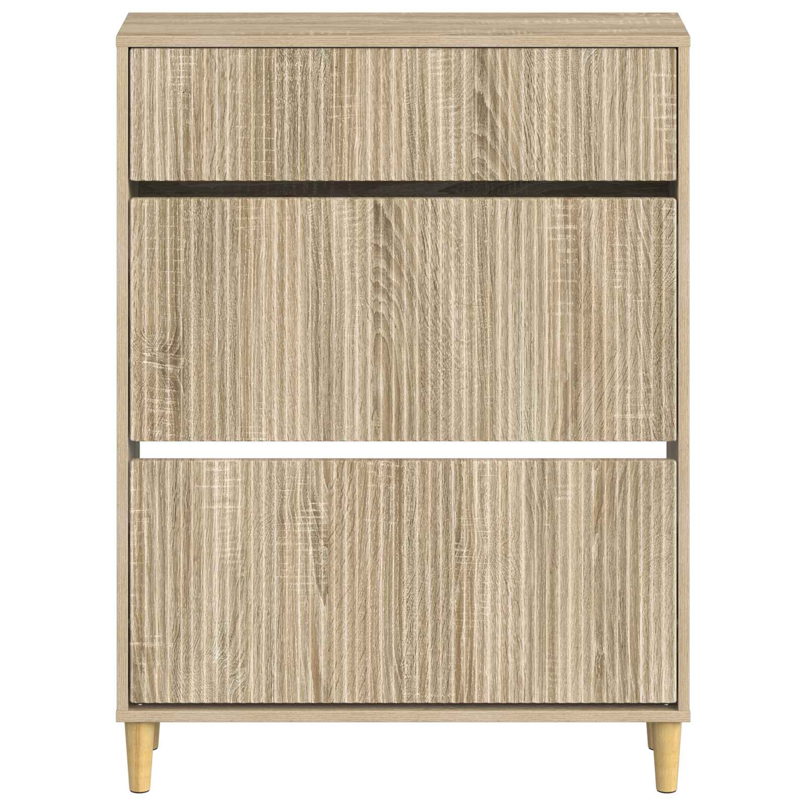 Schoenenkast ARNHEM 78 x 24 x 103 cm Bewerkt hout Sonoma Eiken