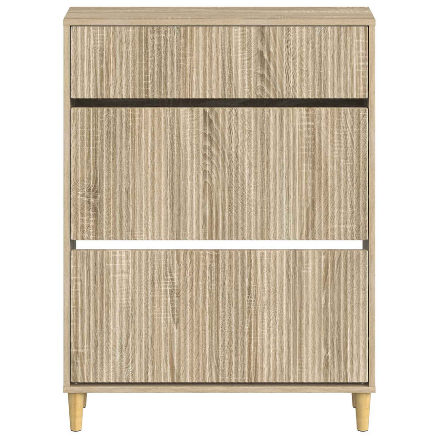 Schoenenkast ARNHEM 78 x 24 x 103 cm Bewerkt hout Sonoma Eiken