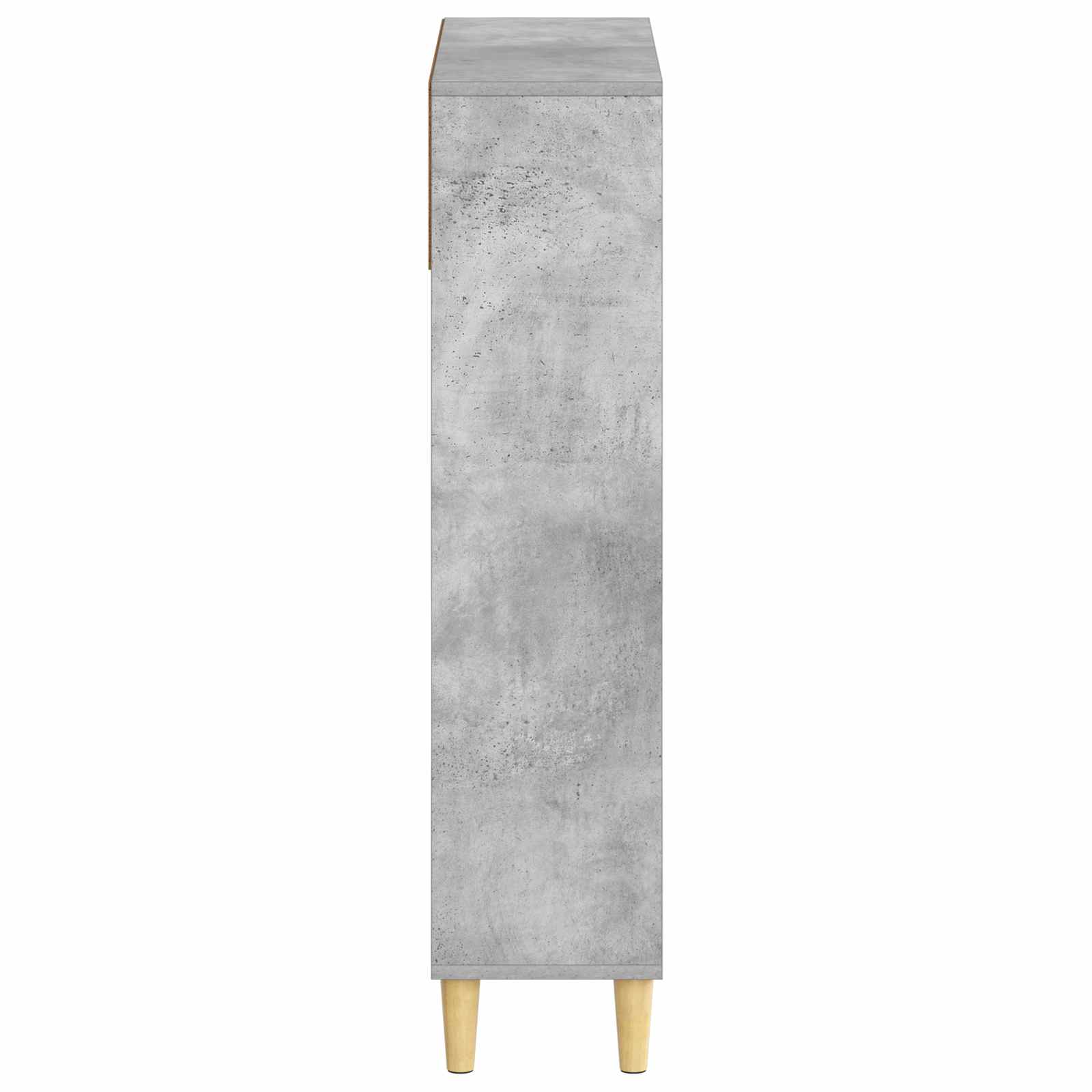 Schoenenkast ARNHEM 78 x 24 x 103 cm Bewerkt hout Betongrijs