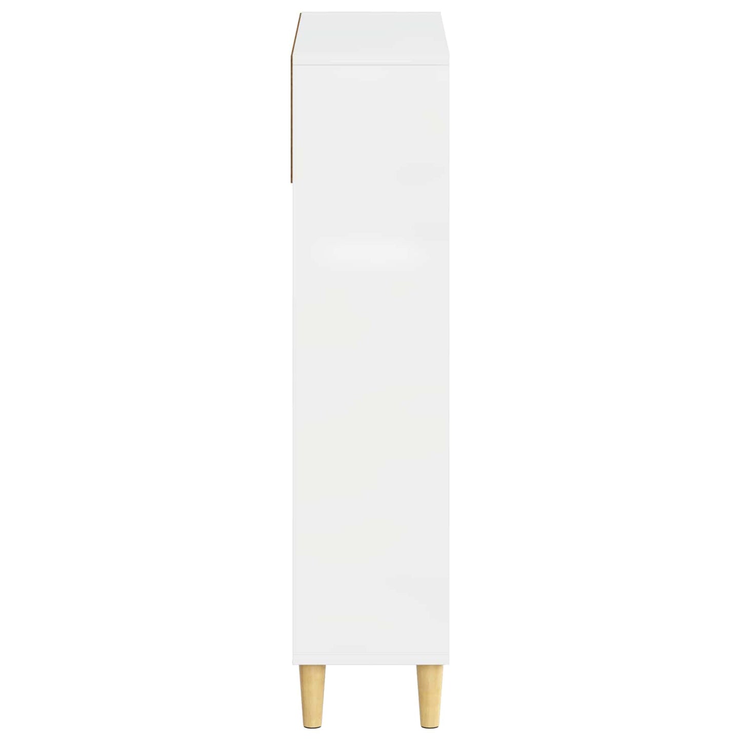 Schoenenkast ARNHEM 78 x 24 x 103 cm Bewerkt hout Hoogglans Wit