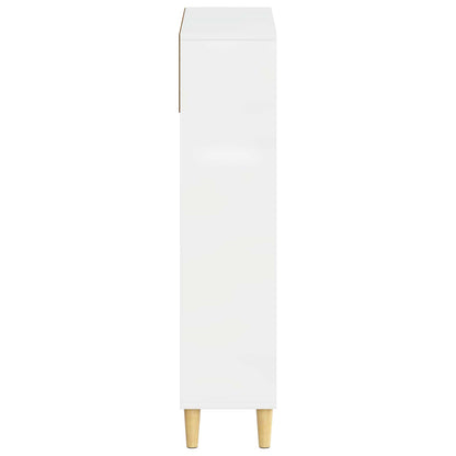 Schoenenkast ARNHEM 78 x 24 x 103 cm Bewerkt hout Hoogglans Wit