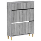 Schoenenkast ARNHEM 78x24x103 cm grijs