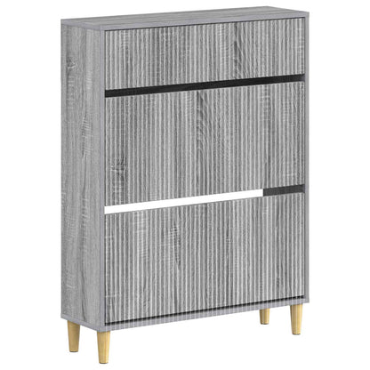 Schoenenkast ARNHEM 78 x 24 x 103 cm Bewerkt hout Grijs Sonoma
