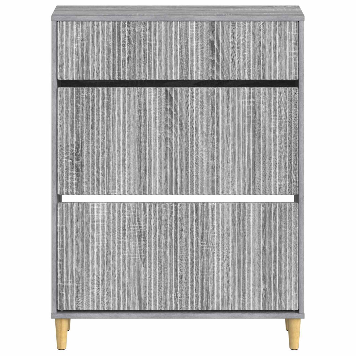 Schoenenkast ARNHEM 78 x 24 x 103 cm Bewerkt hout Grijs Sonoma