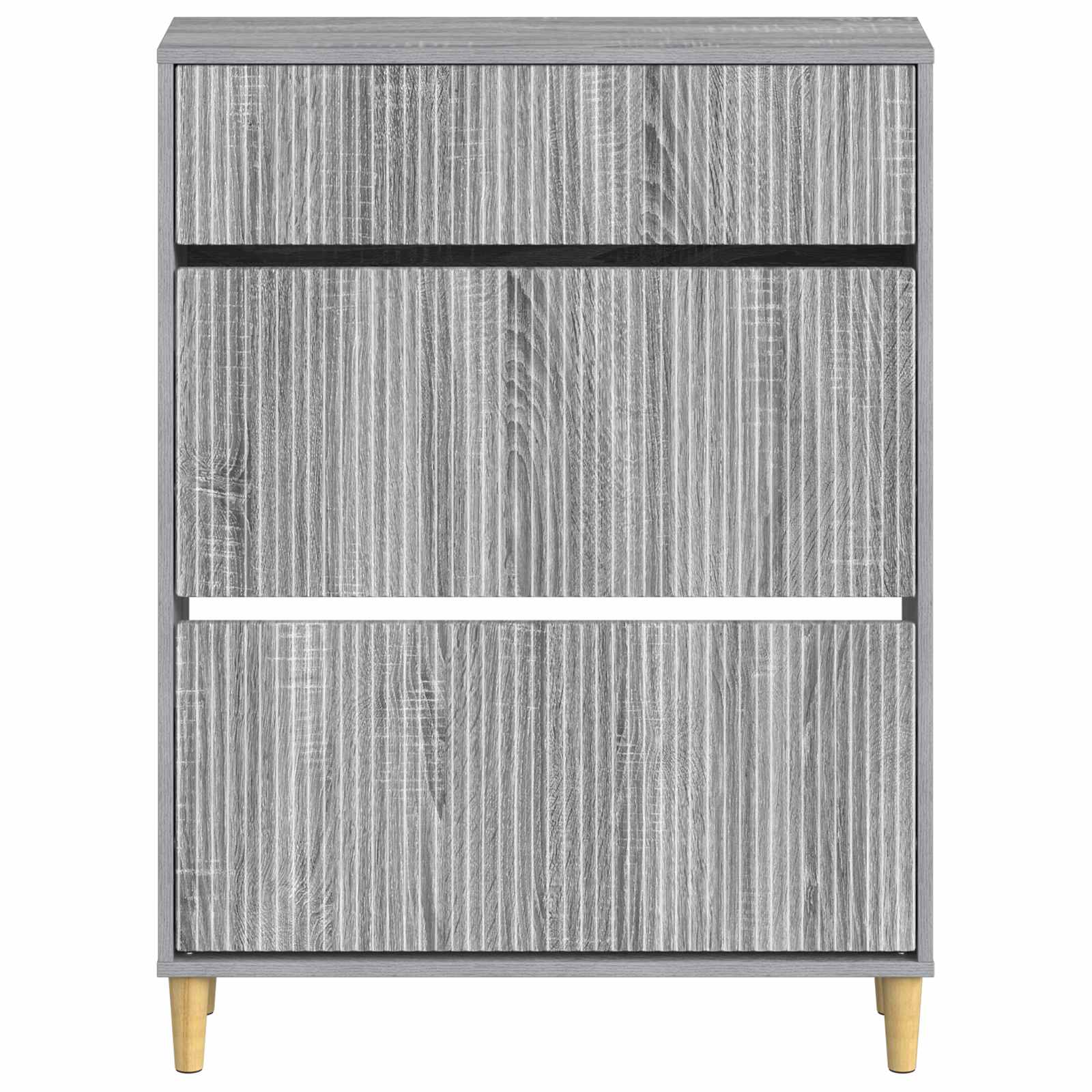 Schoenenkast ARNHEM 78 x 24 x 103 cm Bewerkt hout Grijs Sonoma