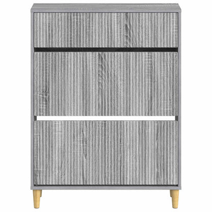 Schoenenkast ARNHEM 78 x 24 x 103 cm Bewerkt hout Grijs Sonoma
