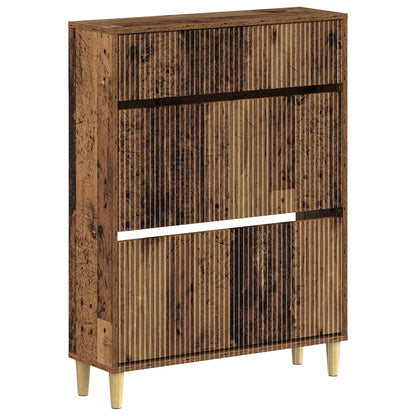 Schoenenkast ARNHEM 78 x 24 x 103 cm Bewerkt hout Oud hout