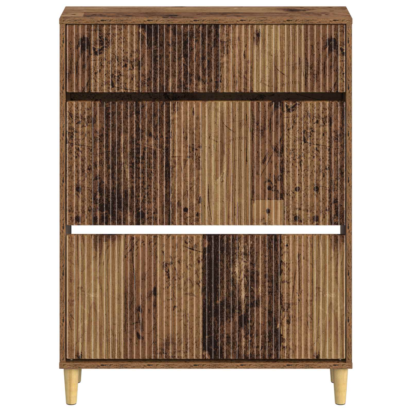 Schoenenkast ARNHEM 78 x 24 x 103 cm Bewerkt hout Oud hout