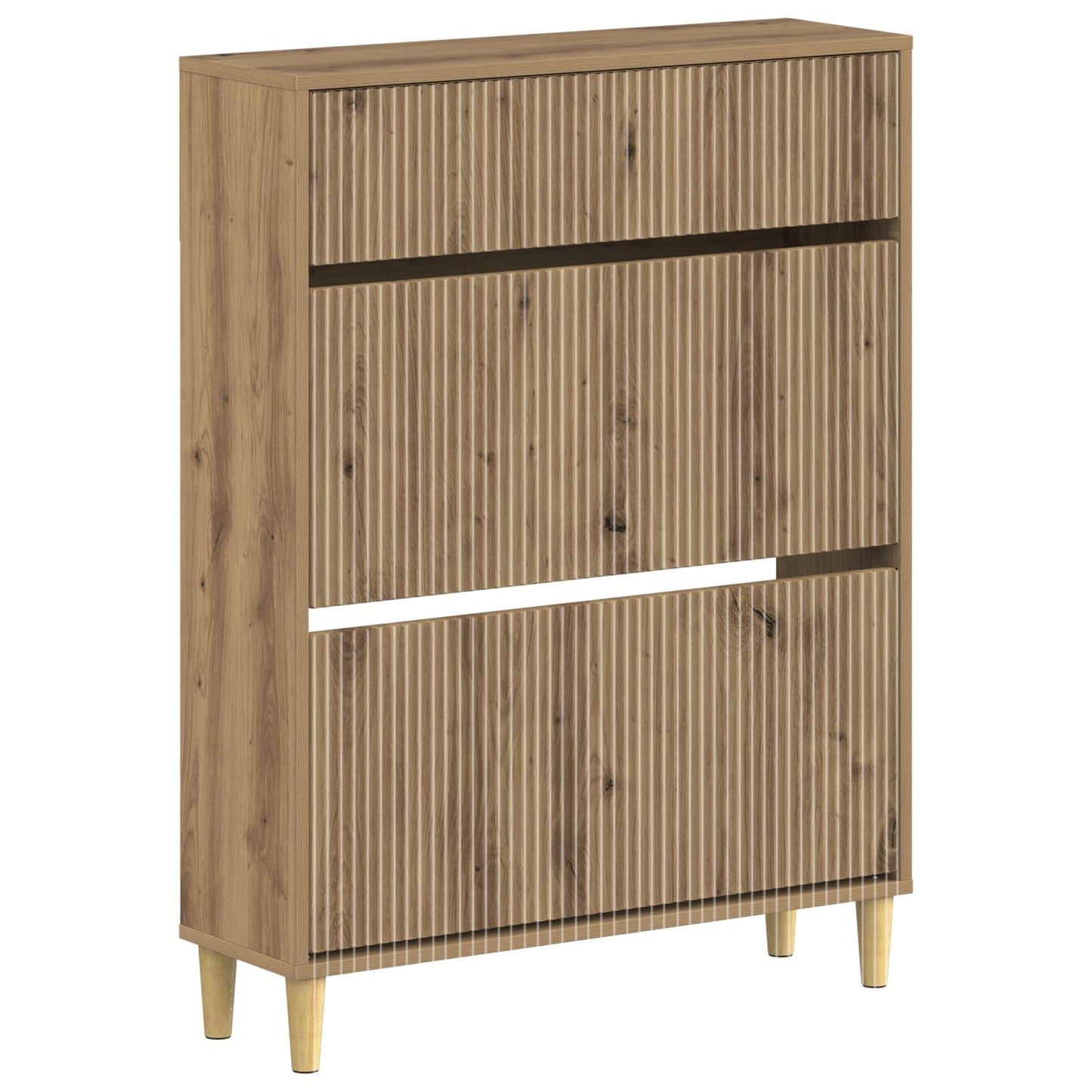 Schoenenkast ARNHEM 78 x 24 x 103 cm Bewerkt hout