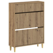 Schoenenkast 78x24x103 cm bewerkt hout