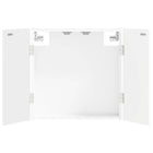 Dartkabinet hoogglans wit 52,5x10,5x53,5 cm