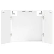 Dartkabinet hoogglans wit 52,5x10,5x53,5 cm
