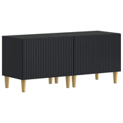 Tv-meubel 49x35x43 cm zwart bewerkt hout