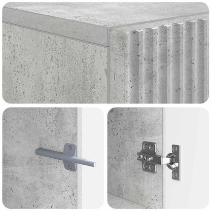 Tv-meubel Betongrijs Bewerkt hout