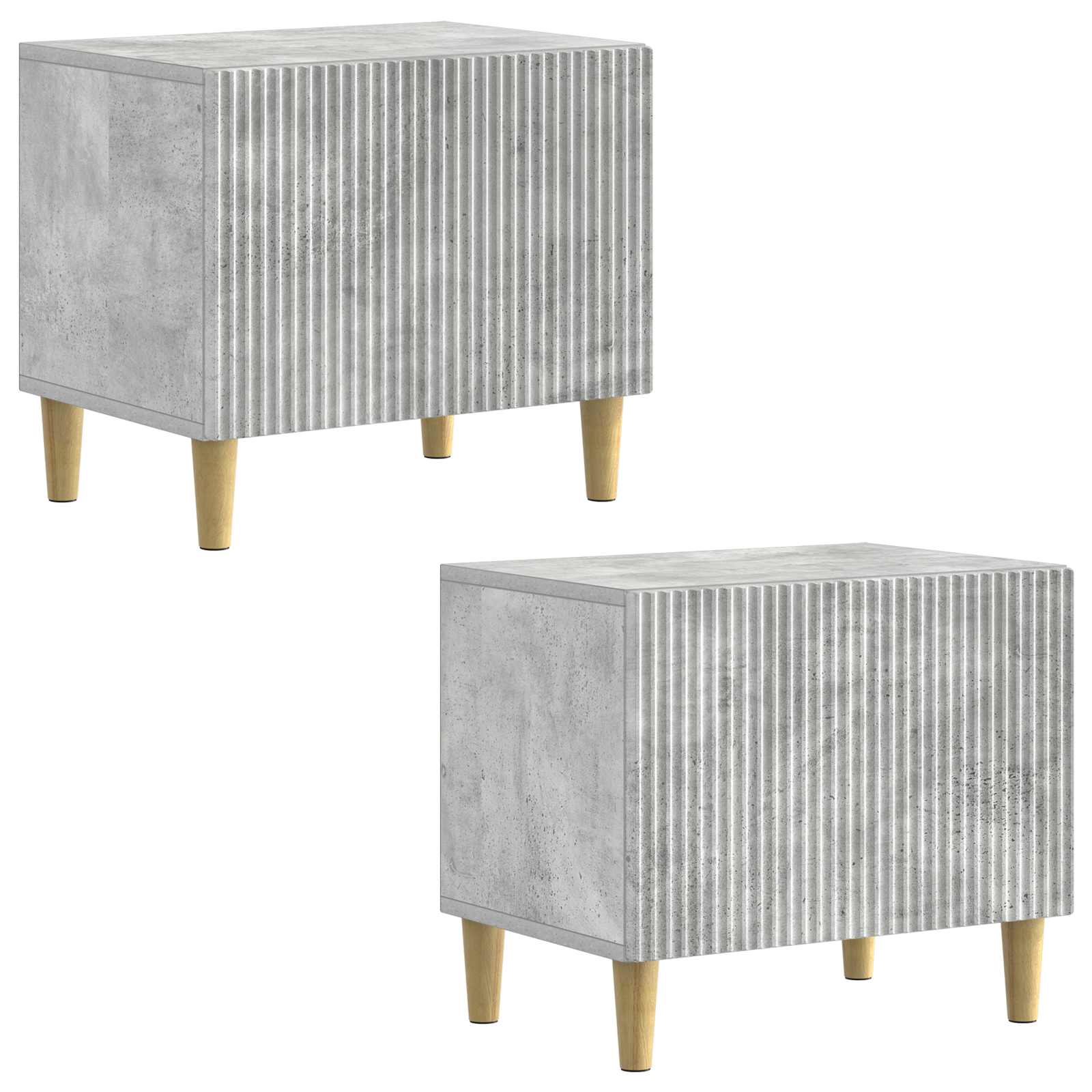 Tv-meubel Betongrijs Bewerkt hout