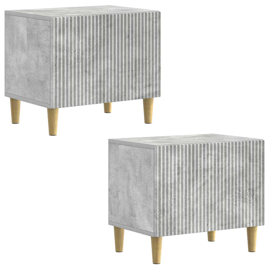Tv-meubel Betongrijs Bewerkt hout
