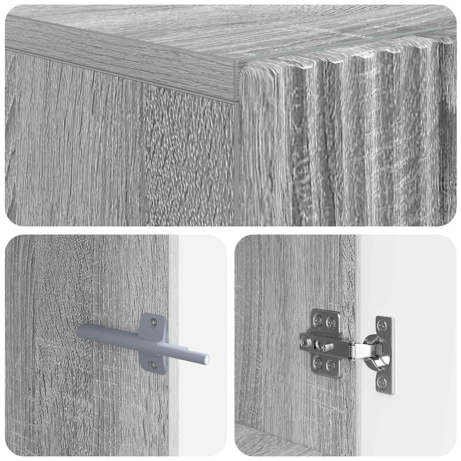 Tv-meubel Grijs Sonoma Bewerkt hout