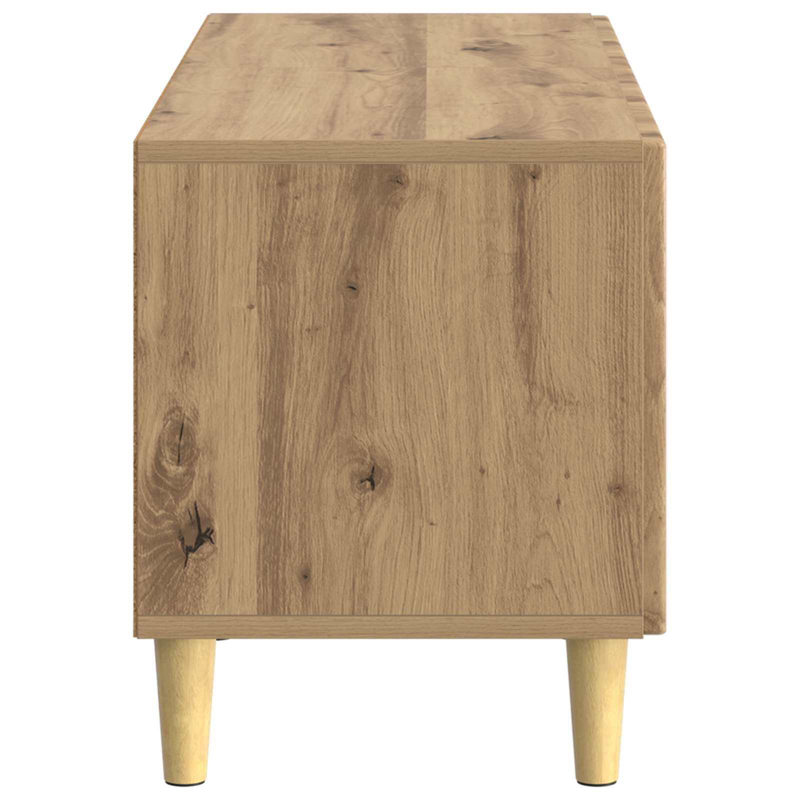 Tv-meubel Artisanaal eiken Bewerkt hout