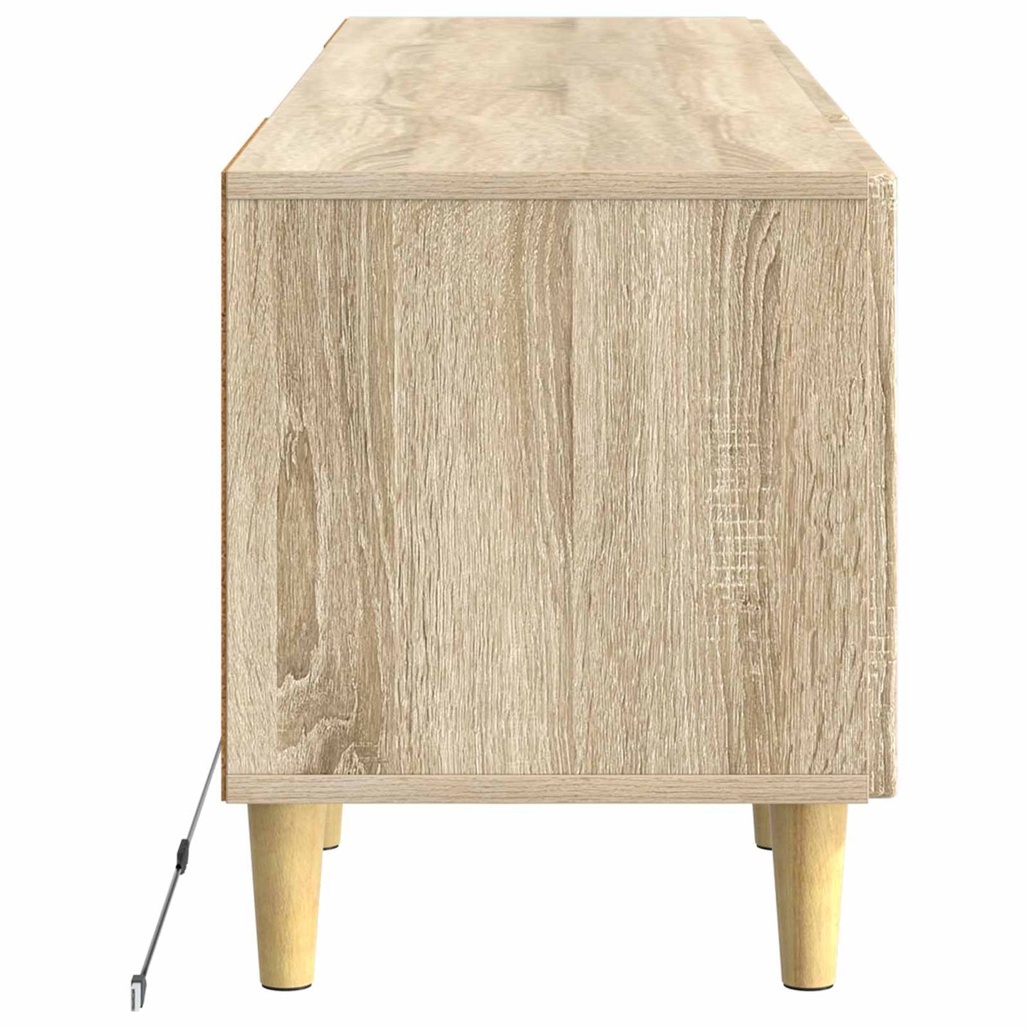 LED tv-meubel Sonoma Eiken Bewerkt hout
