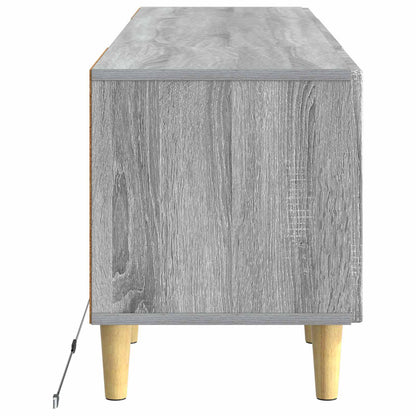 LED tv-meubel Grijs Sonoma Bewerkt hout