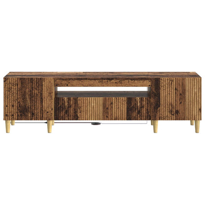 LED tv-meubel Oud hout Bewerkt hout