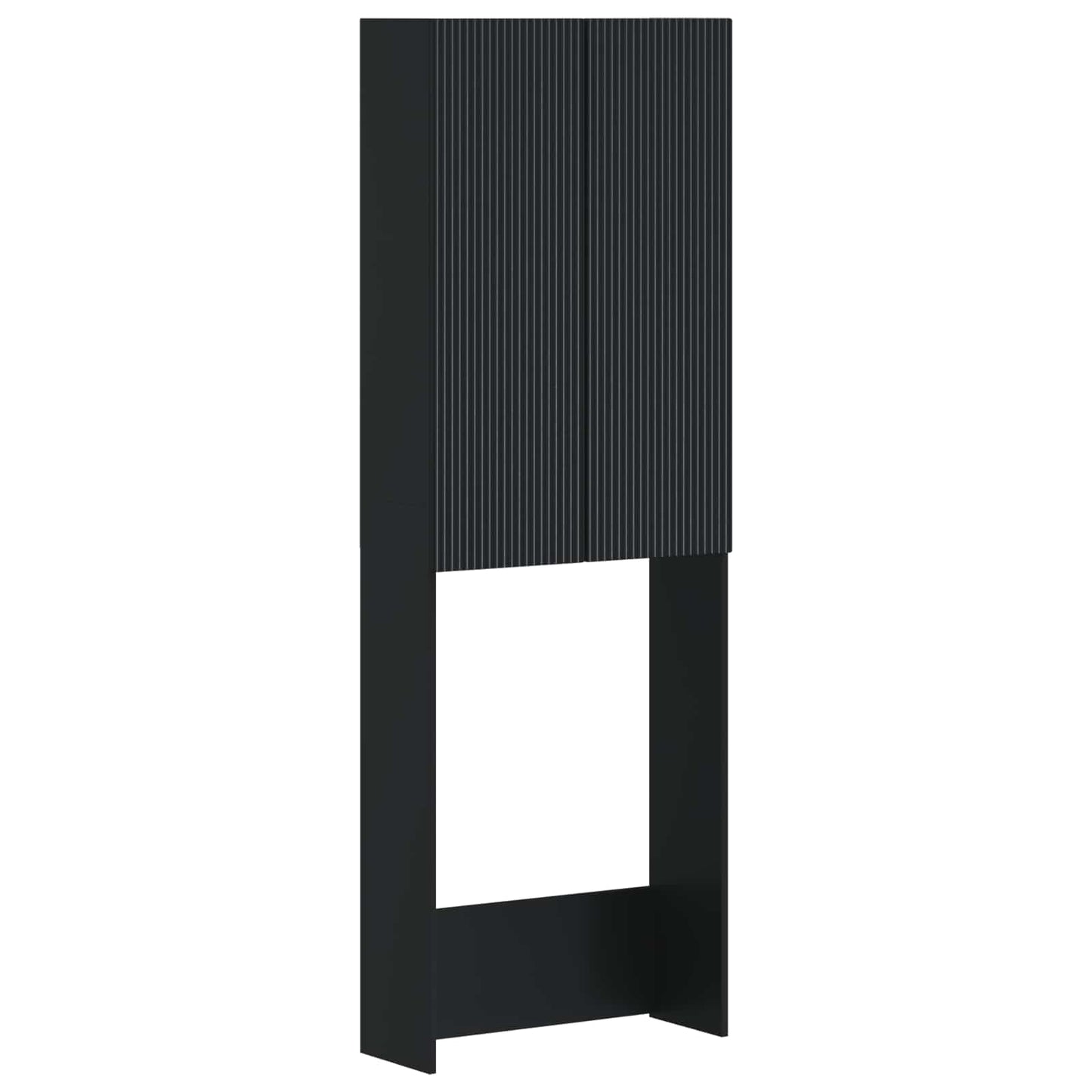 Toiletkast ARNHEM Zwart 66 x 25,5 x 190 cm Bewerkt hout