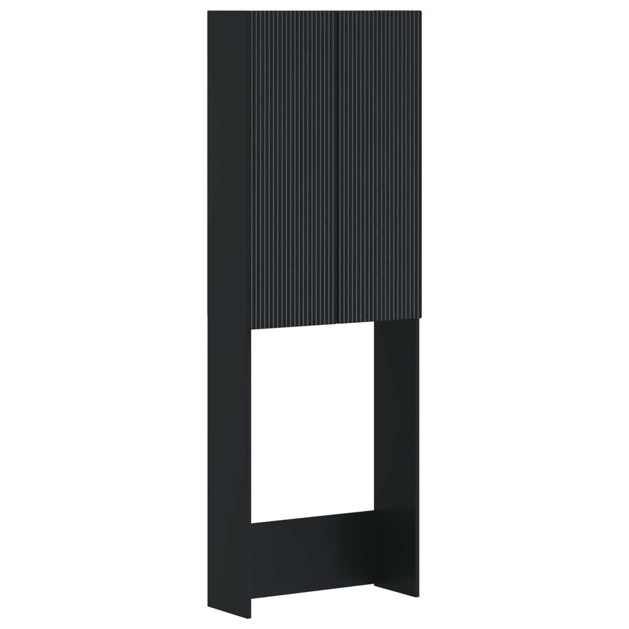 Toiletkast ARNHEM Zwart 66 x 25,5 x 190 cm Bewerkt hout