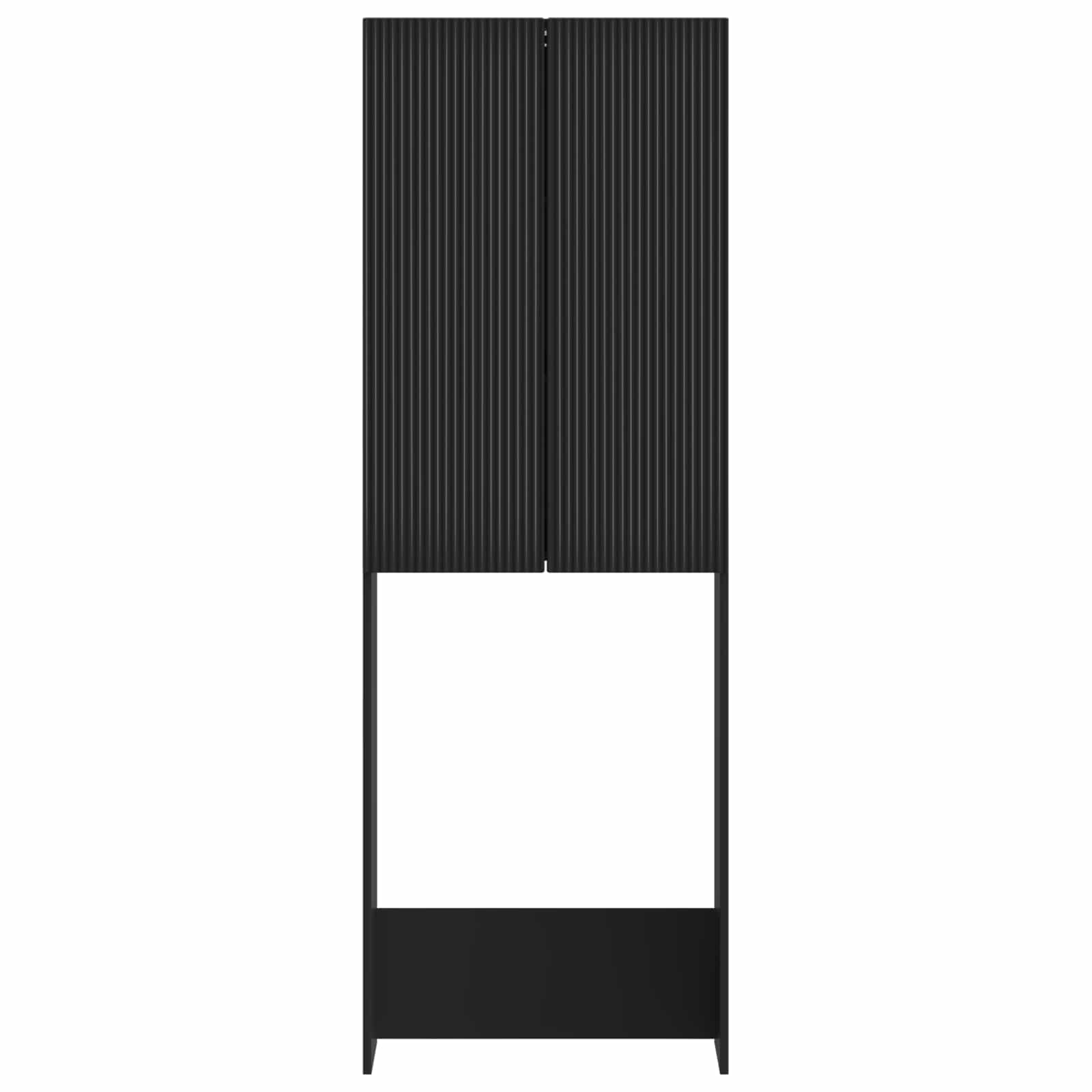 Toiletkast ARNHEM Zwart 66 x 25,5 x 190 cm Bewerkt hout