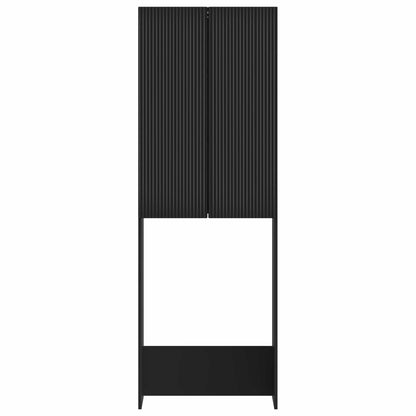Toiletkast ARNHEM Zwart 66 x 25,5 x 190 cm Bewerkt hout