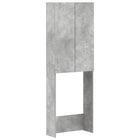 Toiletkast 66x25,5x190 cm betongrijs bewerkt hout